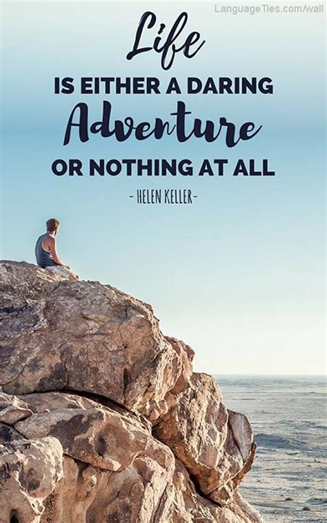 Quote Life Is Either A Daring Adventure Or Nothing At All Lingoties