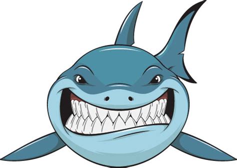 Cartoon Funny Shark Vector Material 03 Free Download