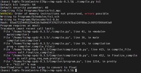 Overflowerror Int Too Large To Convert To Float Issue Data Mp Spdz Github