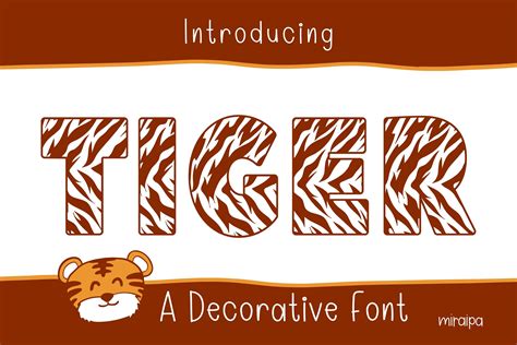 Tiger Font By Miraipa Creative Fabrica