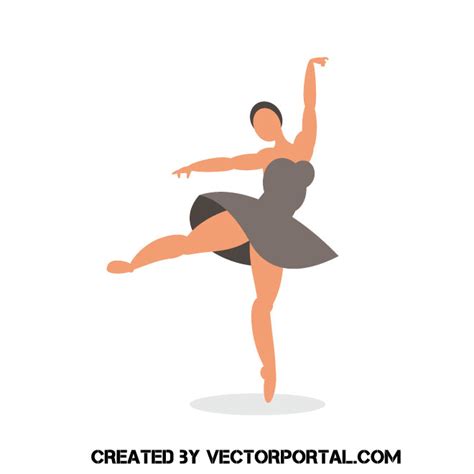 Ballet Dancer Royalty Free Stock Vector Clip Art
