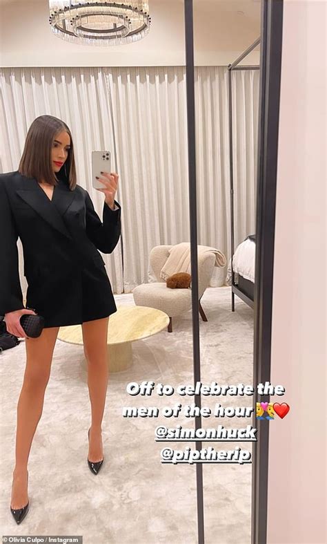 Olivia Culpo Has Legs For Days In A Blazer Dress As She Arrives At