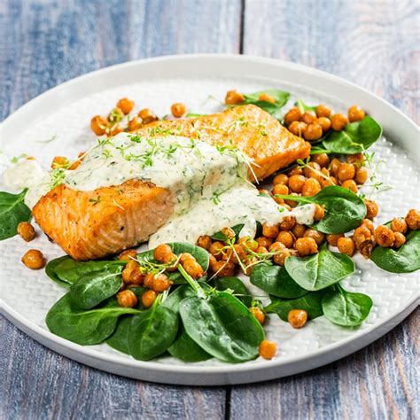 Roasted Salmon With Chickpeas