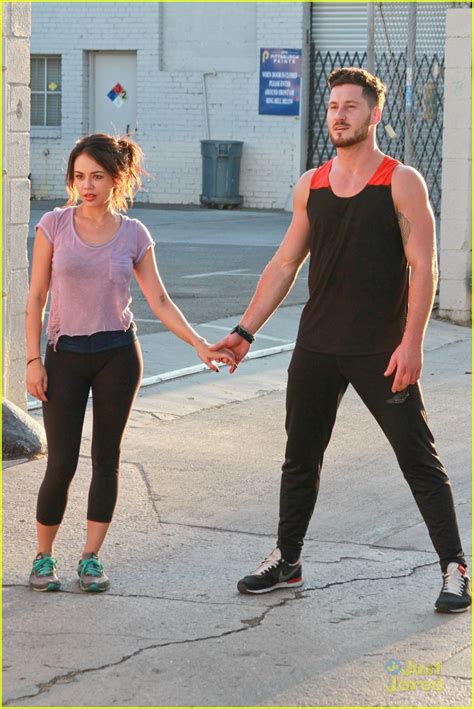 Janel Parrish And Val Chmerkovskiy Show Off Dwts Moves Photo 716621 Photo Gallery Just