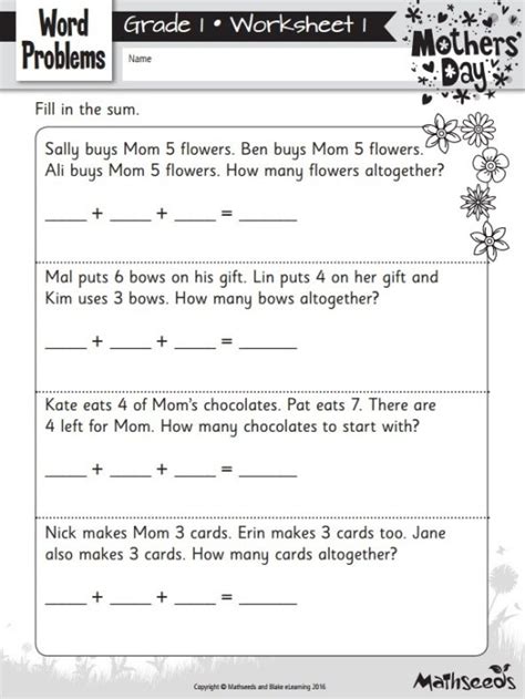 The major reason for this is the lack of understanding and concepts at the initial. FREE Mother's Day Themed Math Worksheets! | The Reading ...