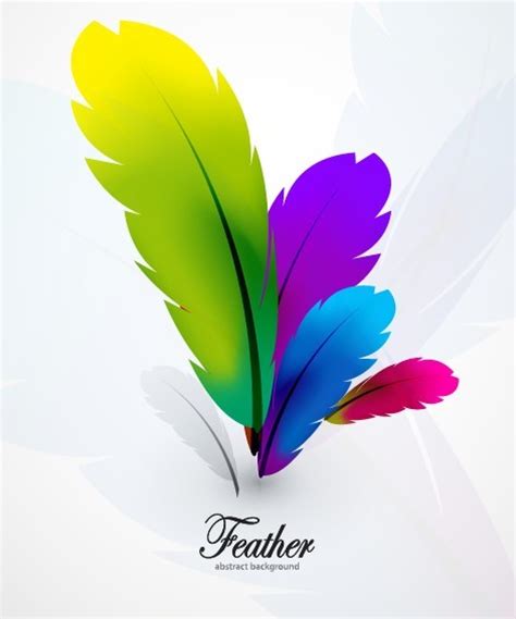 Free Vector Colorful Abstract Feathers Background 02 Titanui