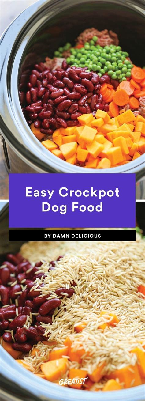 Homemade dog food our dogs enjoy dry kibble in the morning and a mixture of dry kibble and homemade wet food. 6 Homemade Dog Food Recipes | Dog food recipes crockpot ...