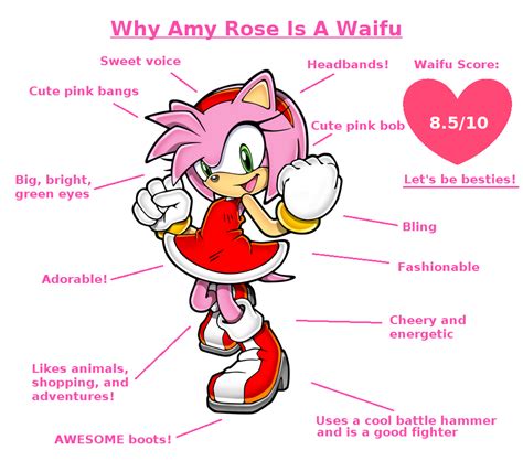 Why Amy Rose Is A Waifu By Claireaimee On Deviantart