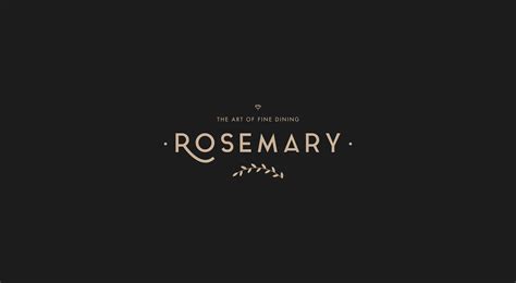 Rosemary Restaurant Brand Identity On Behance