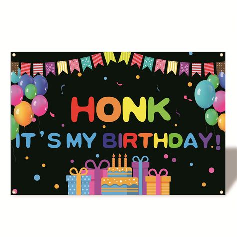 Buy Foxany Happy Birthday Banner Backdrop Honk Its My Birthday Banner