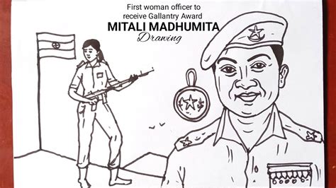 Gallantry Award Winners Mitali Madhumita Drawingcbseveer Gatha