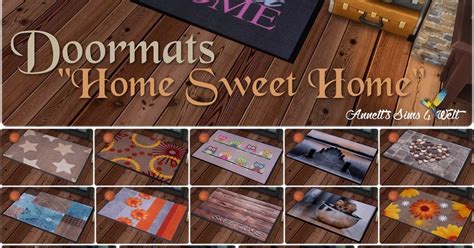 Annetts Sims 4 Welt Doormats Home Sweet Home