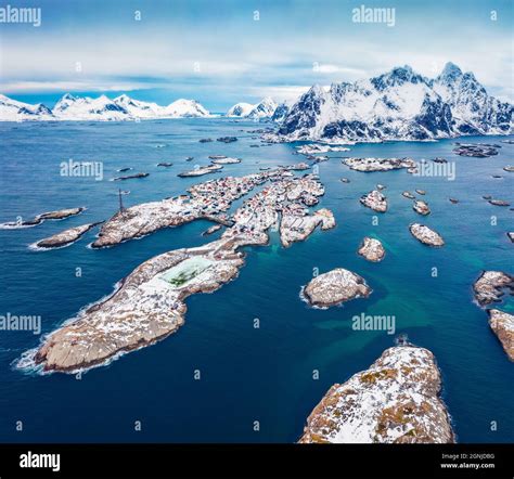 Henningsvaer From The Sea Hi Res Stock Photography And Images Alamy