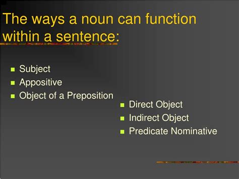 Noun phrases are groups of words that function like a single noun. PPT - Functions of a Noun PowerPoint Presentation, free ...