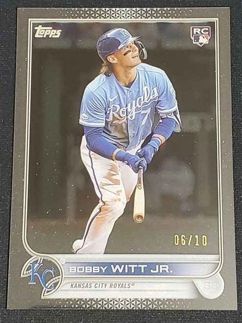 Bobby Witt Jr Clear Us100 Prices 2022 Topps Update Baseball Cards