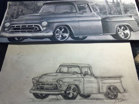 You will need only a pencil, a sheet of. Pin by Leslie Dalton Ramage on Leslie Dalton Art | Truck art, Pencil drawings, Car drawings