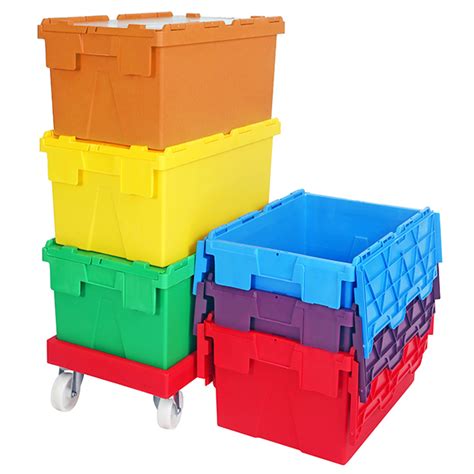 Coloured Plastic Crates 55 Litre Plastor