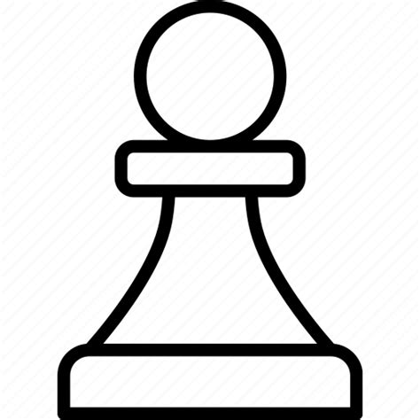 Board Chess Game Pawn Piece Strategy White Icon
