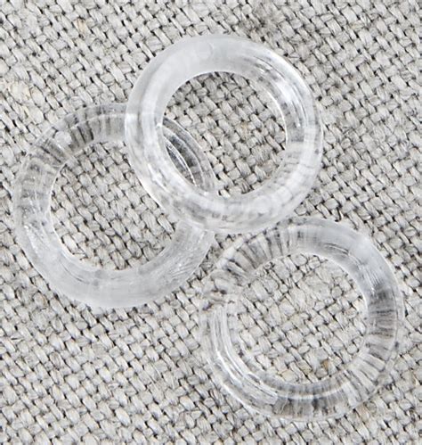 Pr12 12mm Clear Plastic Rings 100pieces · Wholesale Haberdashery