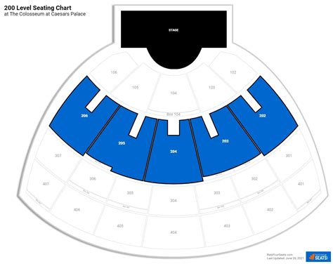 Vegas Colosseum Seating Chart