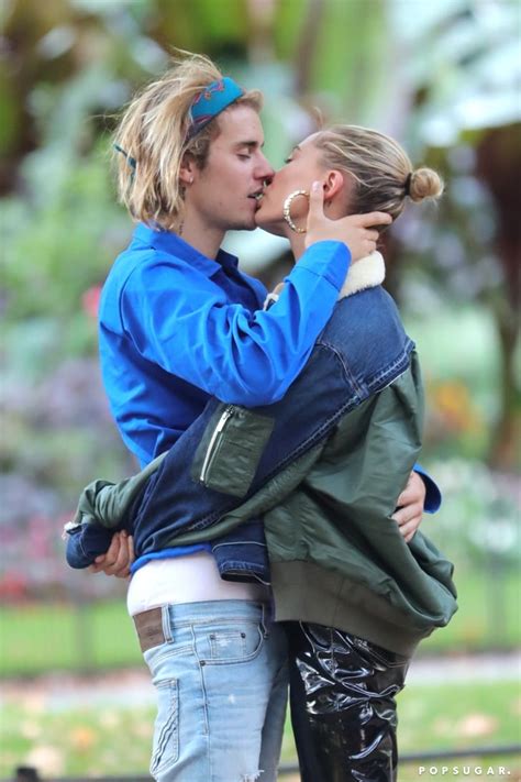 justin bieber and hailey baldwin kissing september 2018 popsugar celebrity photo 5