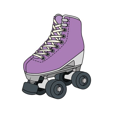 Roller Skate Nineties Retro Isolated Icon 4309974 Vector Art At Vecteezy