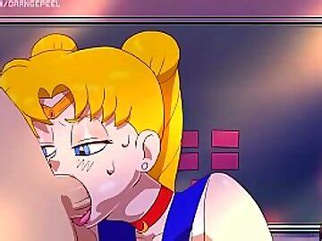Sailor Moon Hentai D Threesome Usagi Suck And Is Fucked And They Cum In Her Mouth And Pussy