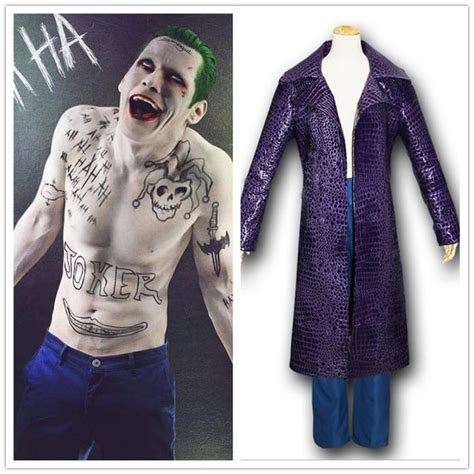 Free Shipping Movie Suicide Squad Jared Leto Joker Cosplay Carnival