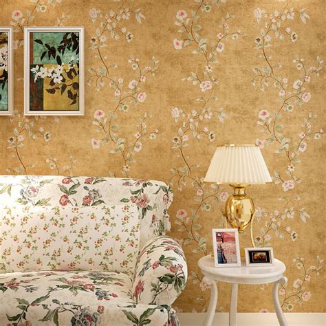 Beibehang Retro Flowers Luxury Papel De Parede 3d Wallpaper For Walls 3