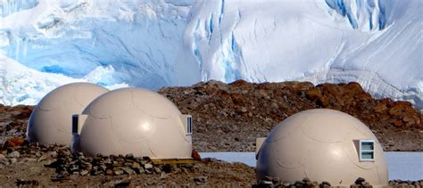 Annual snowfall on the polar plateau is equivalent to. Antarctic Glamping - BUILT