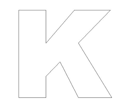 4 Best Images Of Printable Letter K Template Large Size Alphabet