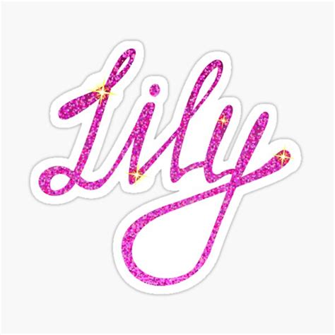 Lily Name Sticker For Sale By Marishkayu Redbubble