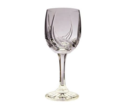 Aurora Crystal White Wine Glasses Set Of 6 Gurasu Crystal