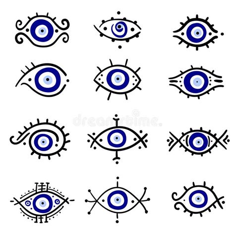 Greek Evil Eye Vector Symbol Of Protection Amulet Icon Turkish Nazar