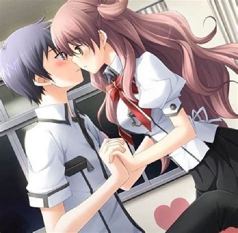 Cute Anime Couple With Images Anime Couple Kiss Anime