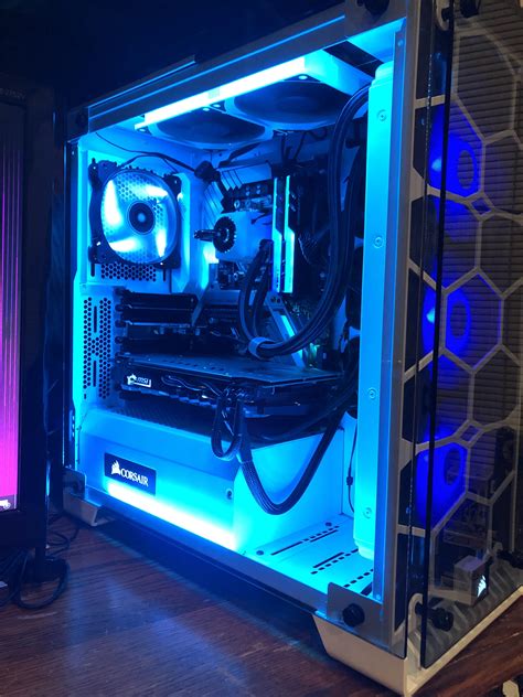 Made My First Pc That Is All White And Full Rgb Probably One Of The