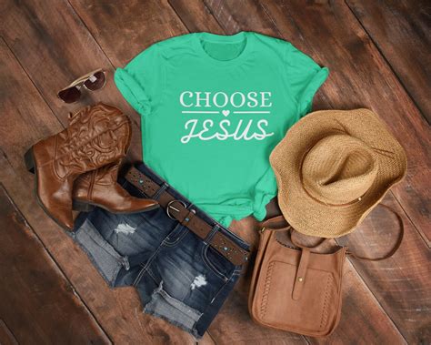 Choose Jesus Shirt Christian Shirt Jesus T Shirt Religious Etsy