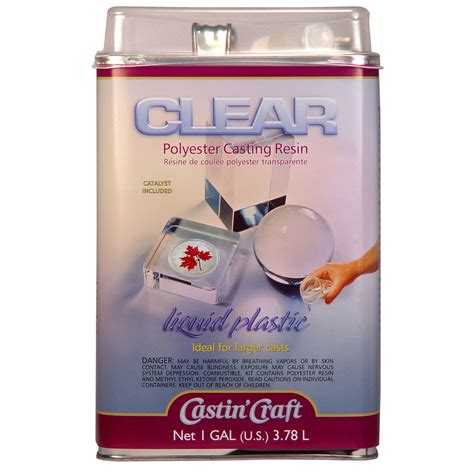 Castin Craft Clear Polyester Casting Resin With Catalyst 128 Oz