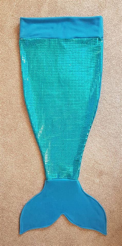 Personalised Mermaid Tail Blanket Turquoise Sparkle Sequins Etsy