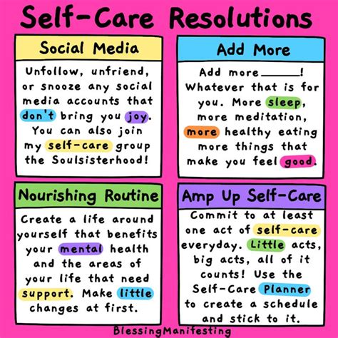 9 Self Care New Years Resolutions Self Love Rainbow Self
