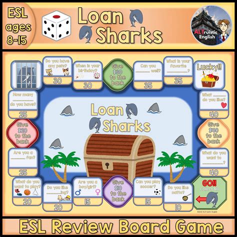 Editable English Board Game All Grammar Review With Activity Worksheets