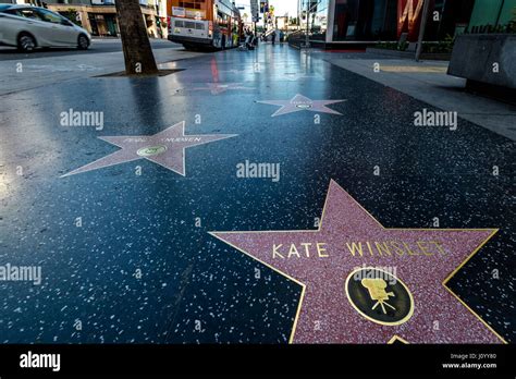 The Hollywood Walk Of Fame In Hollywood Boulevard Los Angeles