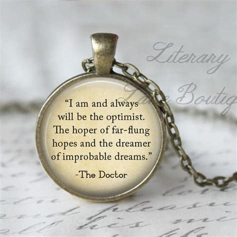 Doctor Who The Optimist Dr Who Quote Tardis Time Etsy Uk