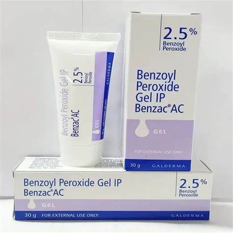 Finished Product Benzac Ac Benzoyl Peroxide 25 Gel For Clinical At