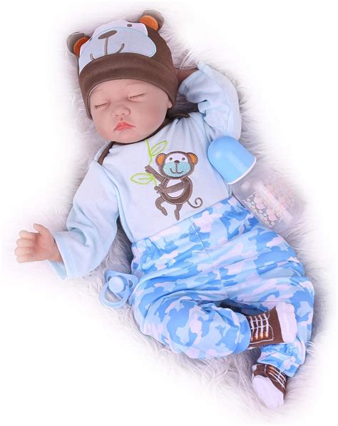 Charex Sleeping Reborn Baby Doll 22 Inch Silicone Baby Boy Lifelike