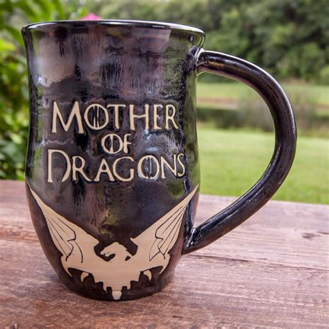 Mother Of Dragons Mug Handmade Pottery Mug Etsy Game Of Thrones
