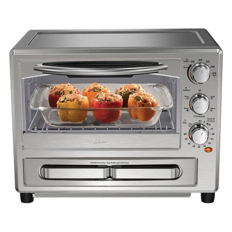 Oster Convection Oven With Pizza Drawer Silver