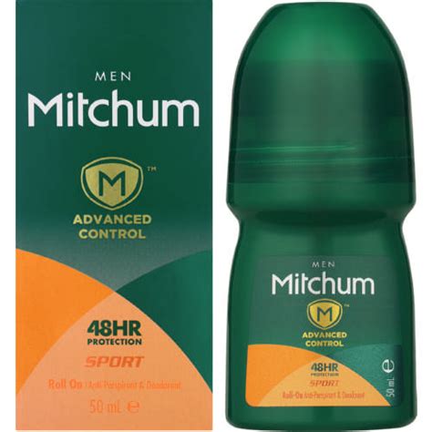 mitchum advanced sport anti perspirant and deodorant roll on for men 50ml clicks