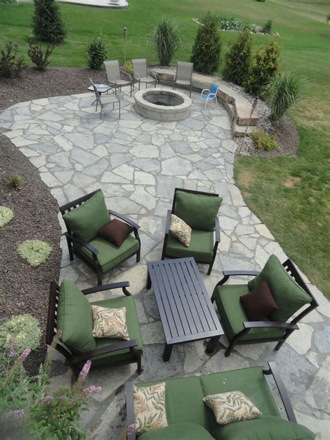 New York Blue Irregular Flagstone Patio Design And Creation By Frank Spiker And All Natural