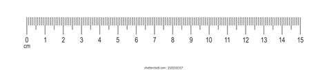 Horizontal Measuring Chart 10 Centimeters Markup Stock Vector Royalty